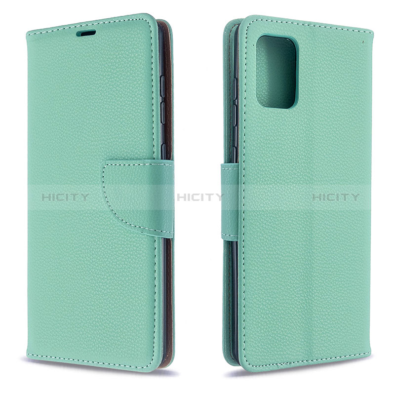 Custodia Portafoglio In Pelle Cover con Supporto B06F per Samsung Galaxy A71 4G A715 Verde