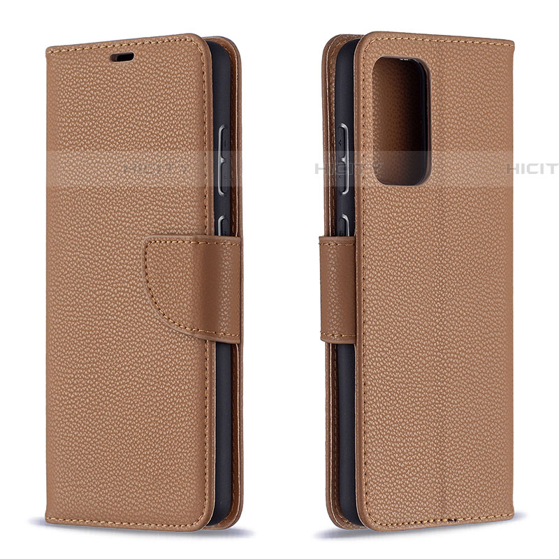 Custodia Portafoglio In Pelle Cover con Supporto B06F per Samsung Galaxy A72 4G Marrone