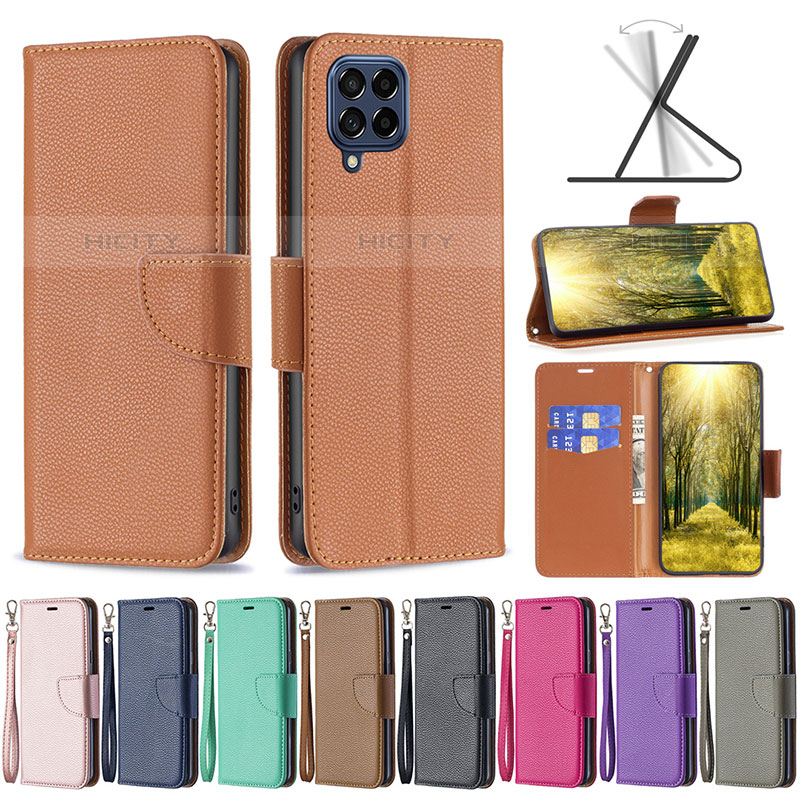 Custodia Portafoglio In Pelle Cover con Supporto B06F per Samsung Galaxy M53 5G