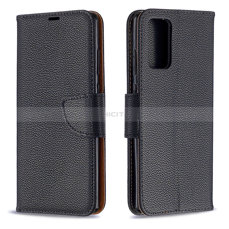 Custodia Portafoglio In Pelle Cover con Supporto B06F per Samsung Galaxy Note 20 5G Nero