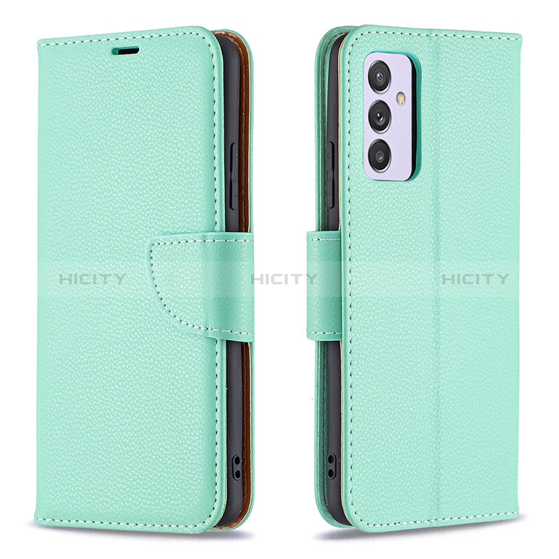 Custodia Portafoglio In Pelle Cover con Supporto B06F per Samsung Galaxy Quantum2 5G Verde