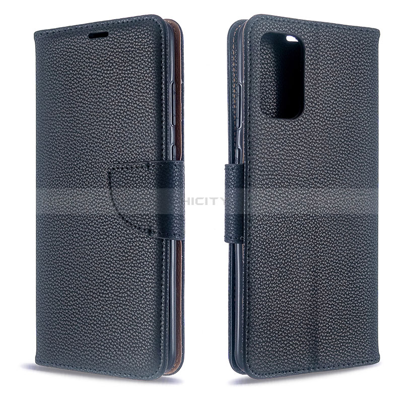 Custodia Portafoglio In Pelle Cover con Supporto B06F per Samsung Galaxy S20 5G Nero