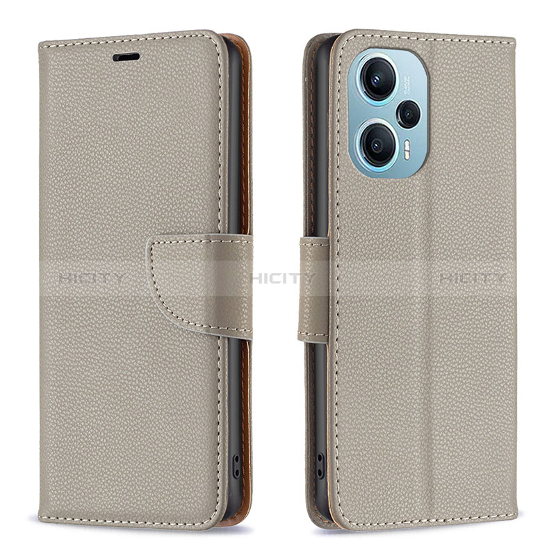 Custodia Portafoglio In Pelle Cover con Supporto B06F per Xiaomi Poco F5 5G