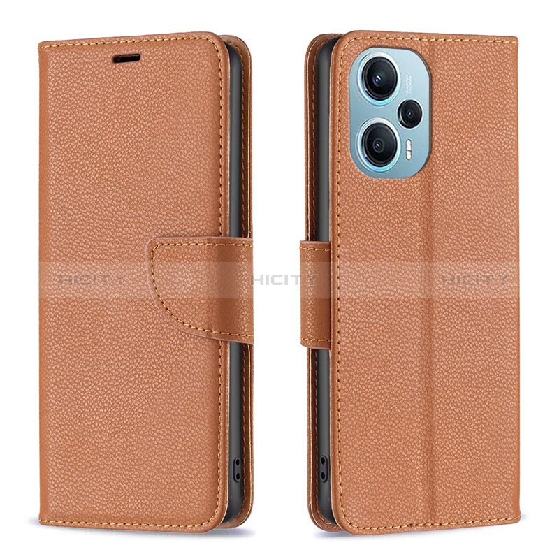 Custodia Portafoglio In Pelle Cover con Supporto B06F per Xiaomi Poco F5 5G