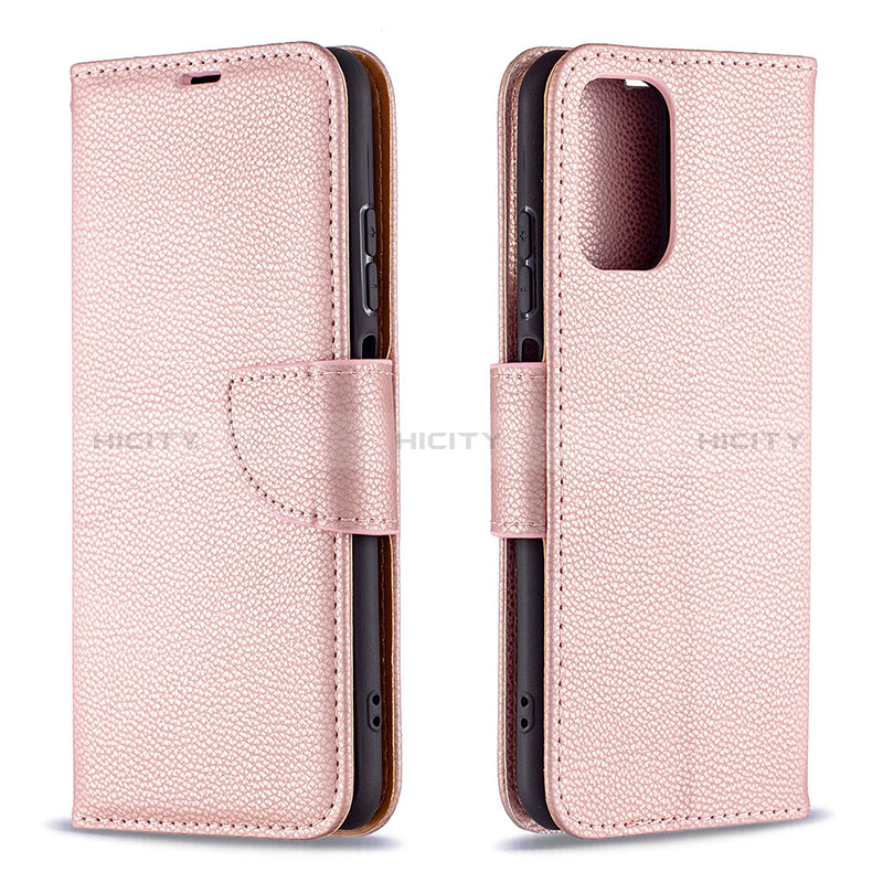 Custodia Portafoglio In Pelle Cover con Supporto B06F per Xiaomi Poco M5S Oro Rosa