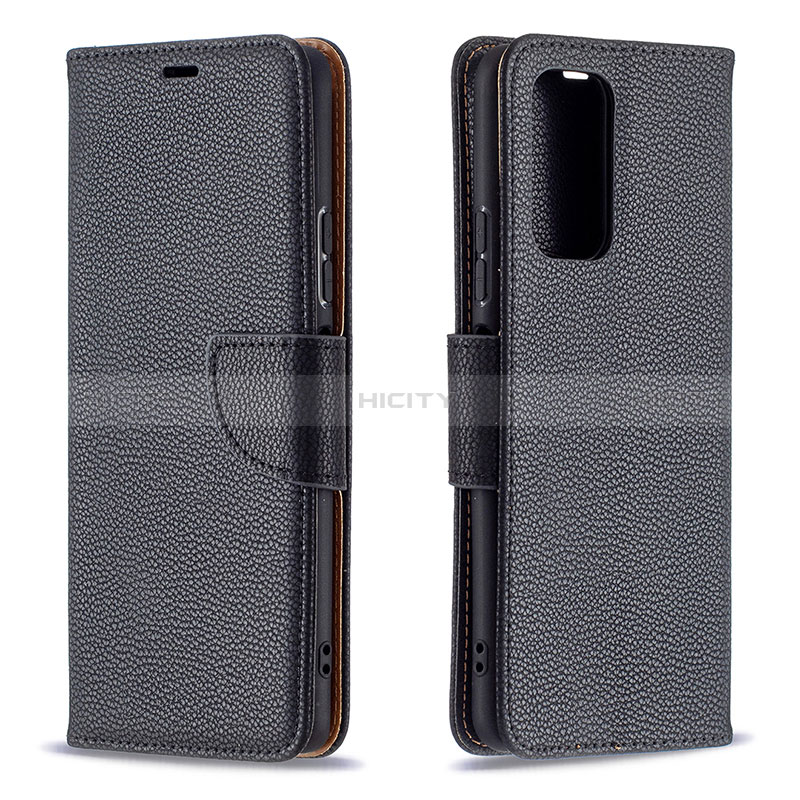 Custodia Portafoglio In Pelle Cover con Supporto B06F per Xiaomi Redmi Note 10 Pro 4G Nero