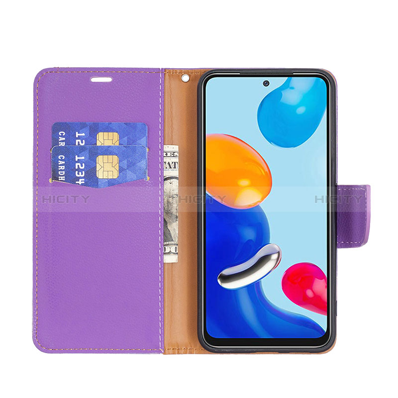 Custodia Portafoglio In Pelle Cover con Supporto B06F per Xiaomi Redmi Note 11 4G (2022)