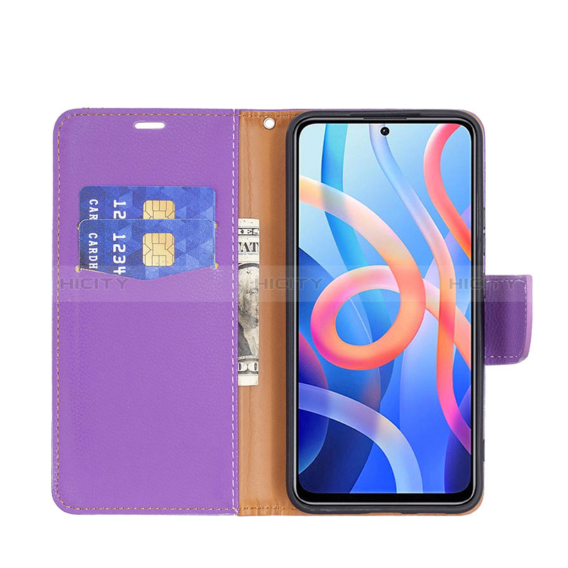 Custodia Portafoglio In Pelle Cover con Supporto B06F per Xiaomi Redmi Note 11 5G