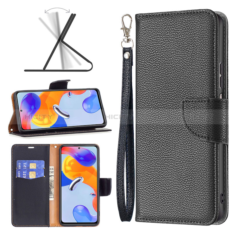 Custodia Portafoglio In Pelle Cover con Supporto B06F per Xiaomi Redmi Note 11 Pro 4G