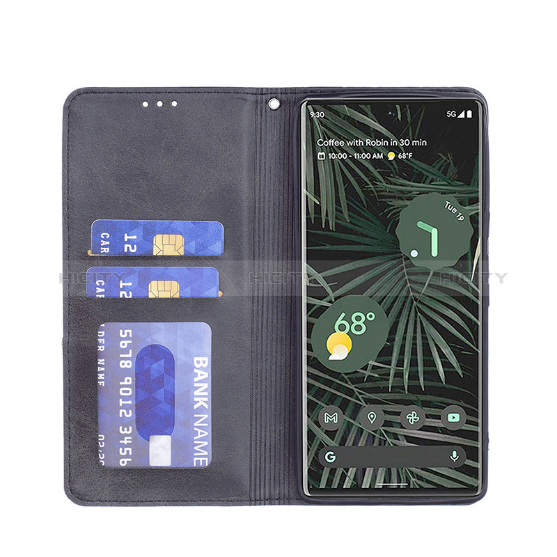 Custodia Portafoglio In Pelle Cover con Supporto B07F per Google Pixel 6 Pro 5G