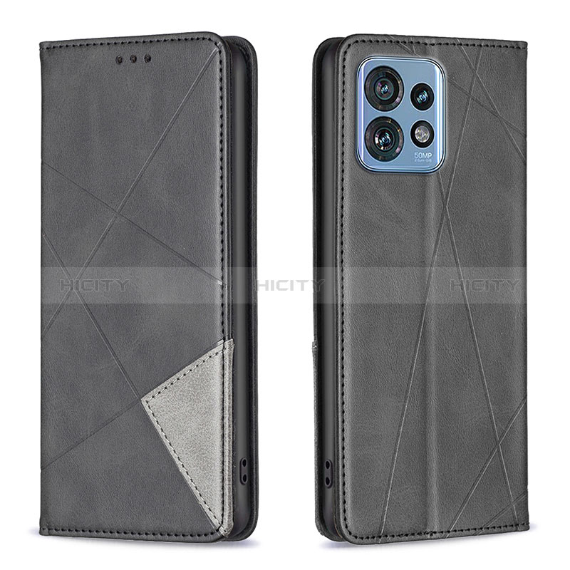 Custodia Portafoglio In Pelle Cover con Supporto B07F per Motorola Moto Edge 40 Pro 5G Nero