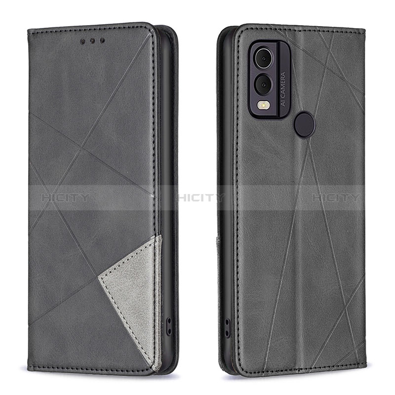 Custodia Portafoglio In Pelle Cover con Supporto B07F per Nokia C22 Nero