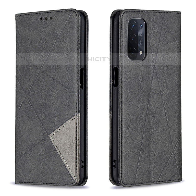 Custodia Portafoglio In Pelle Cover con Supporto B07F per OnePlus Nord N200 5G Nero