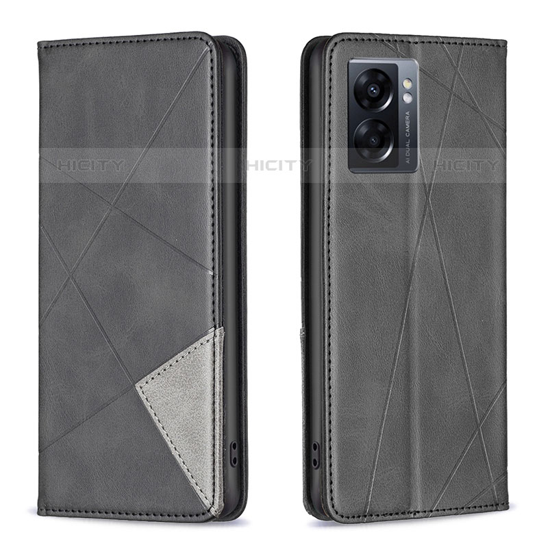 Custodia Portafoglio In Pelle Cover con Supporto B07F per OnePlus Nord N300 5G Nero