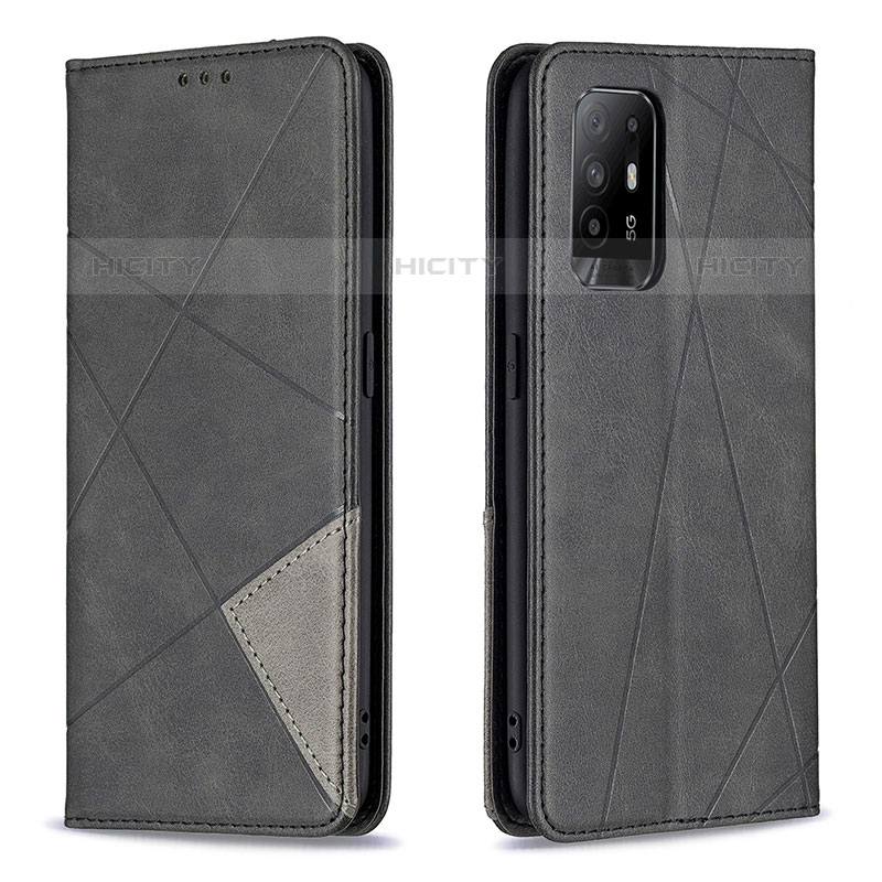 Custodia Portafoglio In Pelle Cover con Supporto B07F per Oppo A94 5G Nero