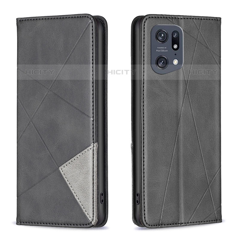 Custodia Portafoglio In Pelle Cover con Supporto B07F per Oppo Find X5 Pro 5G