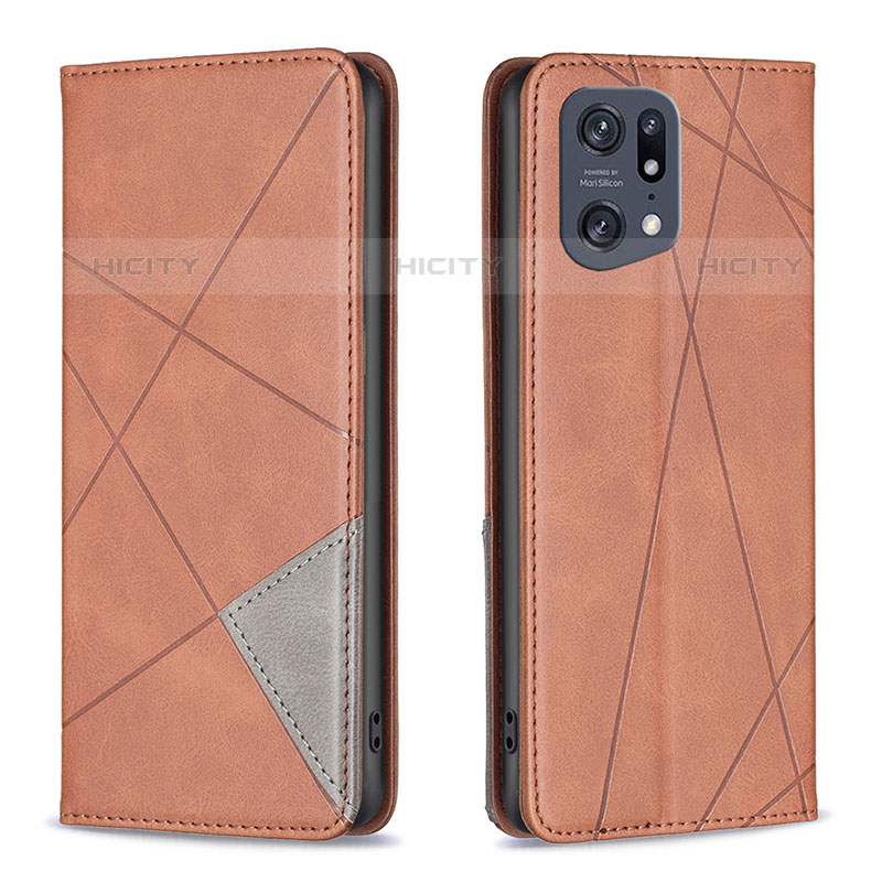 Custodia Portafoglio In Pelle Cover con Supporto B07F per Oppo Find X5 Pro 5G