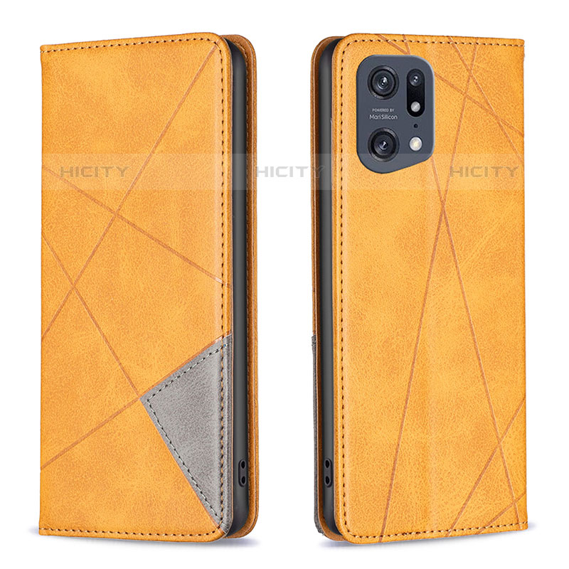 Custodia Portafoglio In Pelle Cover con Supporto B07F per Oppo Find X5 Pro 5G