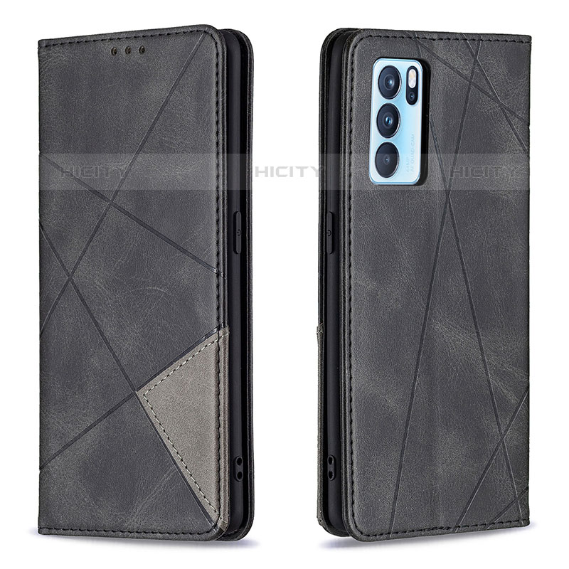 Custodia Portafoglio In Pelle Cover con Supporto B07F per Oppo Reno6 Pro 5G India