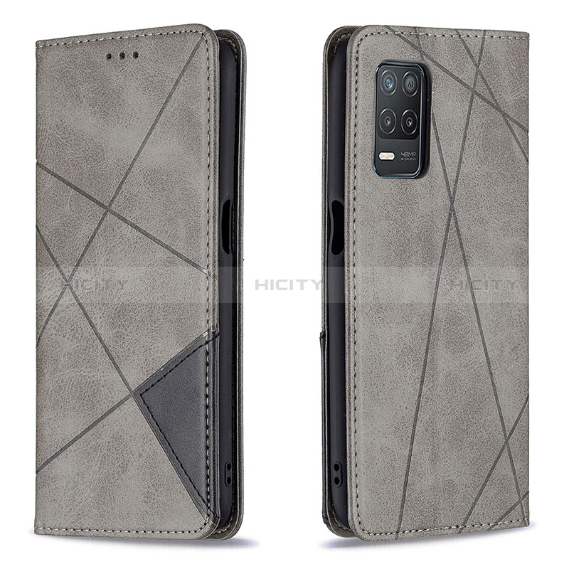 Custodia Portafoglio In Pelle Cover con Supporto B07F per Realme 8s 5G Grigio