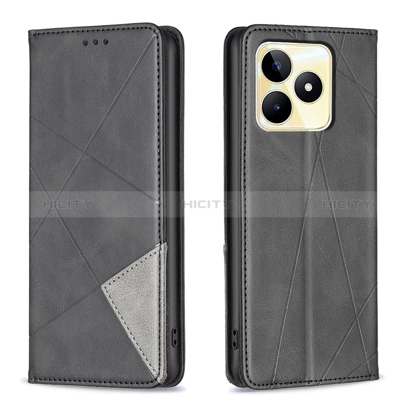 Custodia Portafoglio In Pelle Cover con Supporto B07F per Realme Narzo N53 Nero