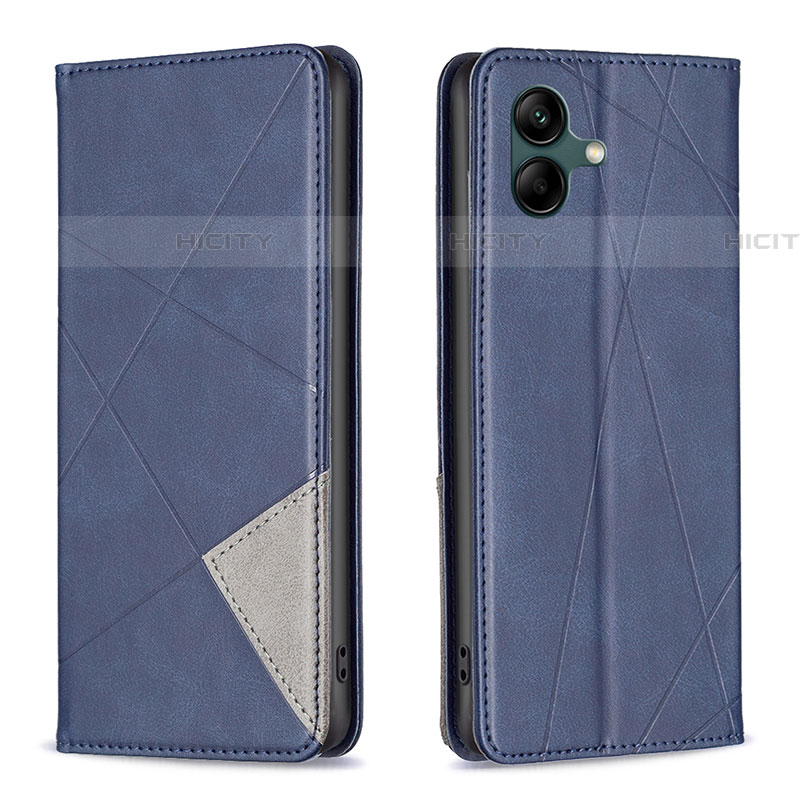 Custodia Portafoglio In Pelle Cover con Supporto B07F per Samsung Galaxy A04E Blu