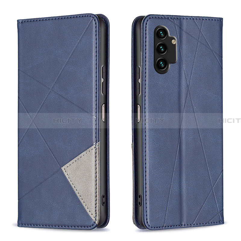 Custodia Portafoglio In Pelle Cover con Supporto B07F per Samsung Galaxy A13 4G Blu