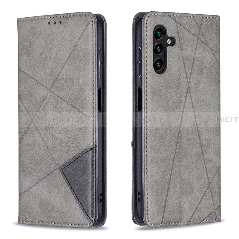 Custodia Portafoglio In Pelle Cover con Supporto B07F per Samsung Galaxy A13 5G Grigio