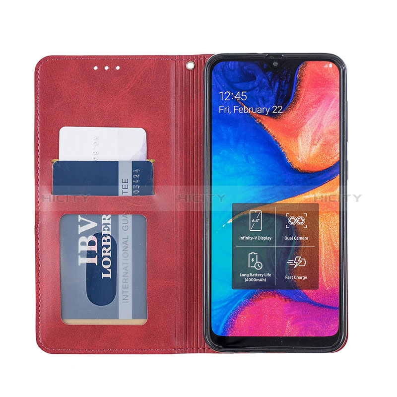 Custodia Portafoglio In Pelle Cover con Supporto B07F per Samsung Galaxy A20