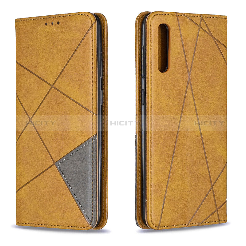 Custodia Portafoglio In Pelle Cover con Supporto B07F per Samsung Galaxy A30S Marrone Chiaro