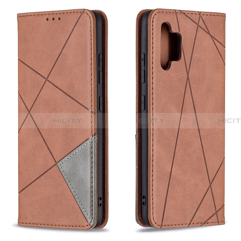 Custodia Portafoglio In Pelle Cover con Supporto B07F per Samsung Galaxy A32 4G Marrone