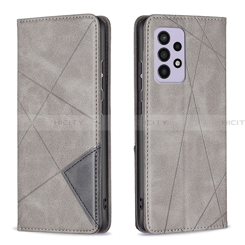 Custodia Portafoglio In Pelle Cover con Supporto B07F per Samsung Galaxy A33 5G Grigio