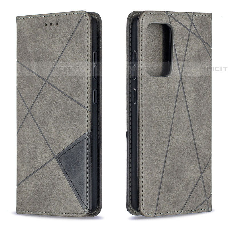 Custodia Portafoglio In Pelle Cover con Supporto B07F per Samsung Galaxy A52 5G Grigio