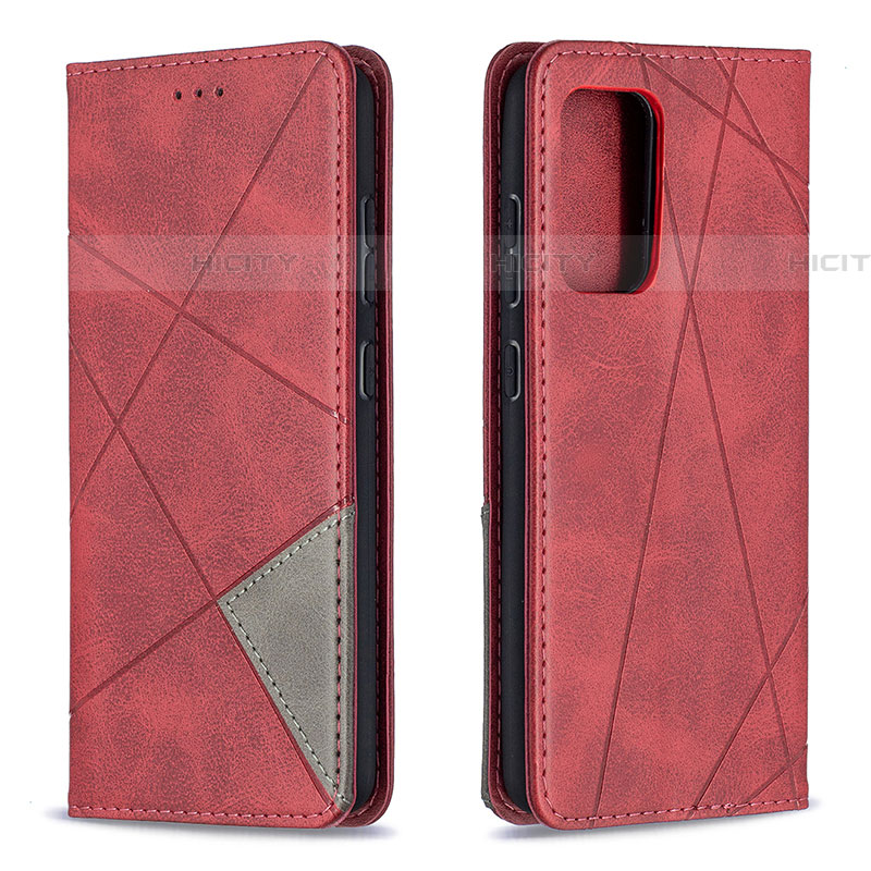 Custodia Portafoglio In Pelle Cover con Supporto B07F per Samsung Galaxy A52 5G Rosso