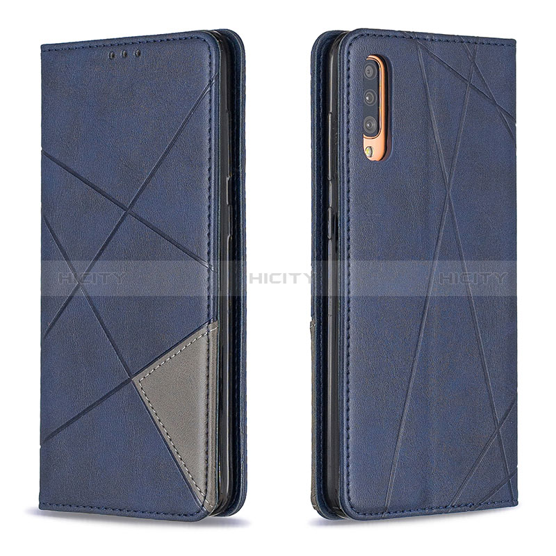 Custodia Portafoglio In Pelle Cover con Supporto B07F per Samsung Galaxy A70 Blu