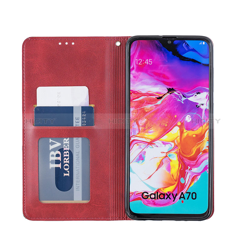 Custodia Portafoglio In Pelle Cover con Supporto B07F per Samsung Galaxy A70S