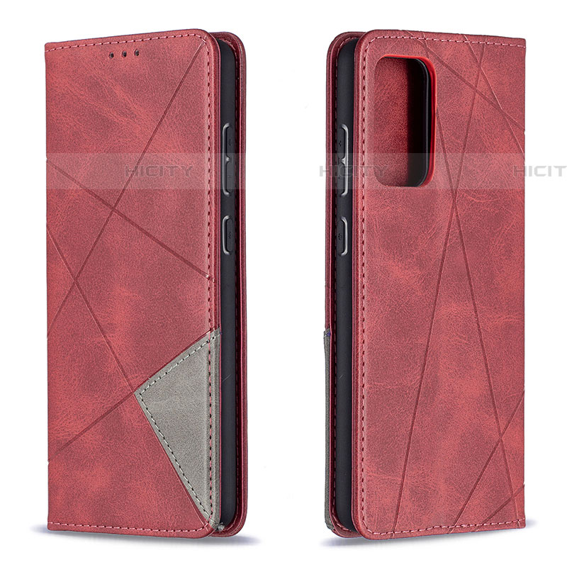 Custodia Portafoglio In Pelle Cover con Supporto B07F per Samsung Galaxy A72 4G Rosso