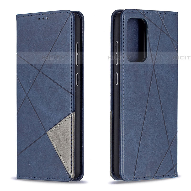 Custodia Portafoglio In Pelle Cover con Supporto B07F per Samsung Galaxy A72 5G Blu