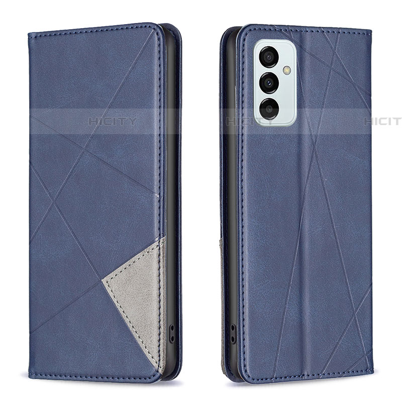 Custodia Portafoglio In Pelle Cover con Supporto B07F per Samsung Galaxy F23 5G Blu