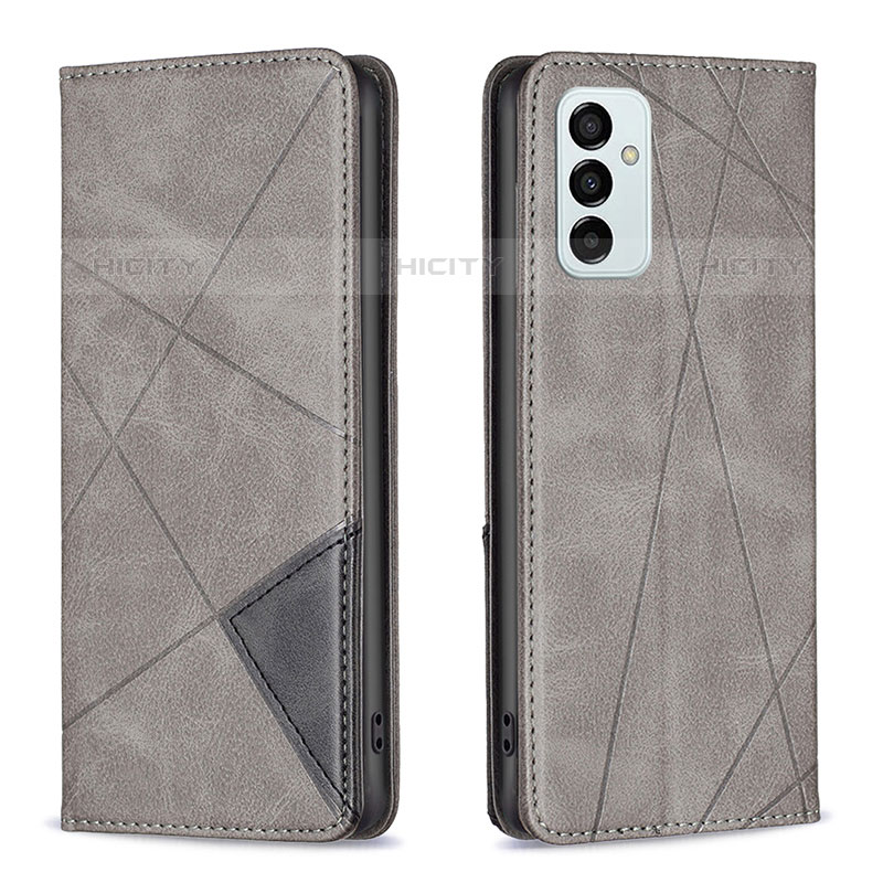 Custodia Portafoglio In Pelle Cover con Supporto B07F per Samsung Galaxy M23 5G Grigio