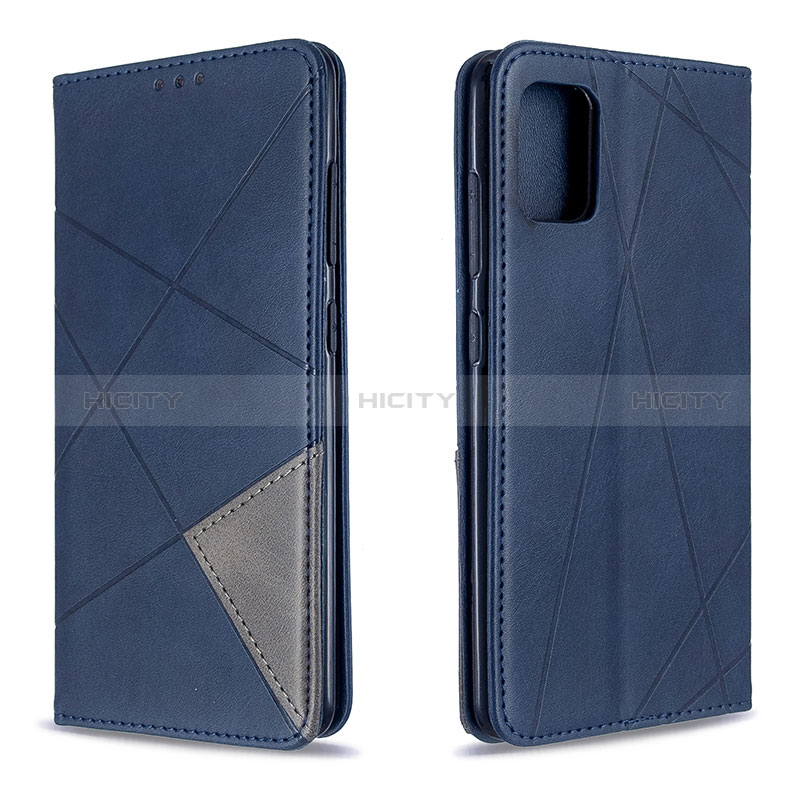 Custodia Portafoglio In Pelle Cover con Supporto B07F per Samsung Galaxy M40S Blu