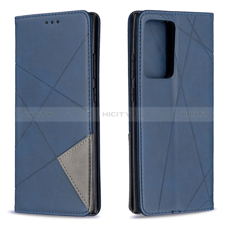 Custodia Portafoglio In Pelle Cover con Supporto B07F per Samsung Galaxy Note 20 Ultra 5G Blu