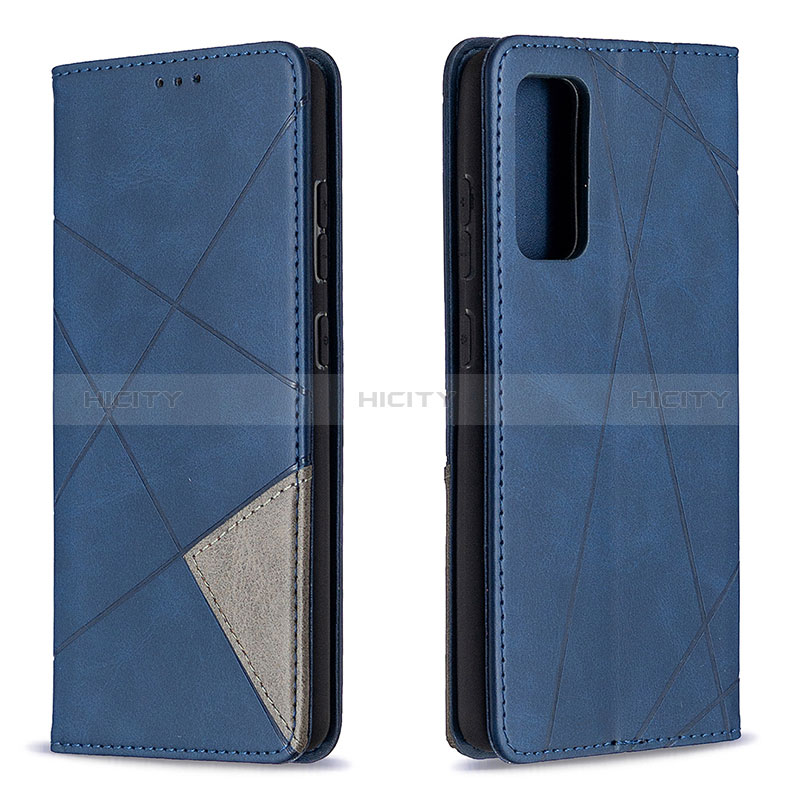 Custodia Portafoglio In Pelle Cover con Supporto B07F per Samsung Galaxy S20 FE 4G Blu