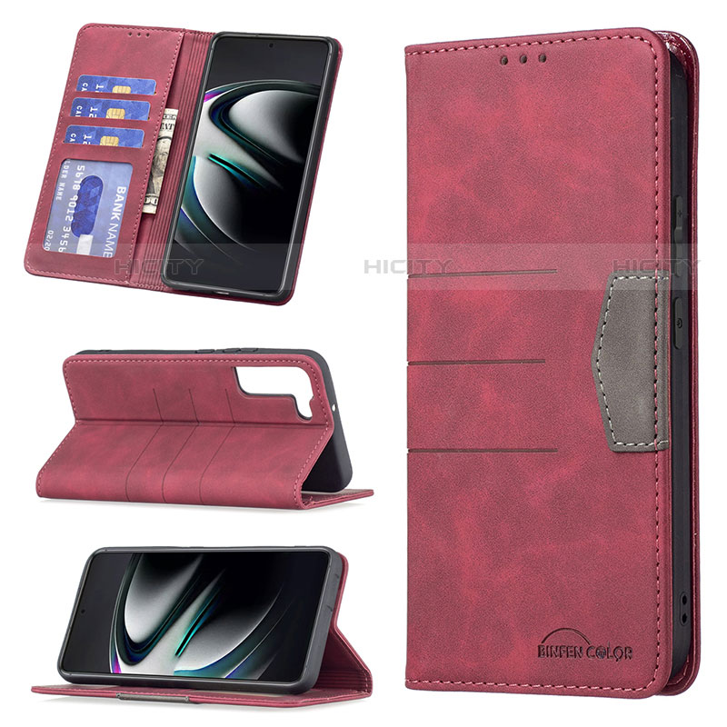 Custodia Portafoglio In Pelle Cover con Supporto B07F per Samsung Galaxy S21 FE 5G