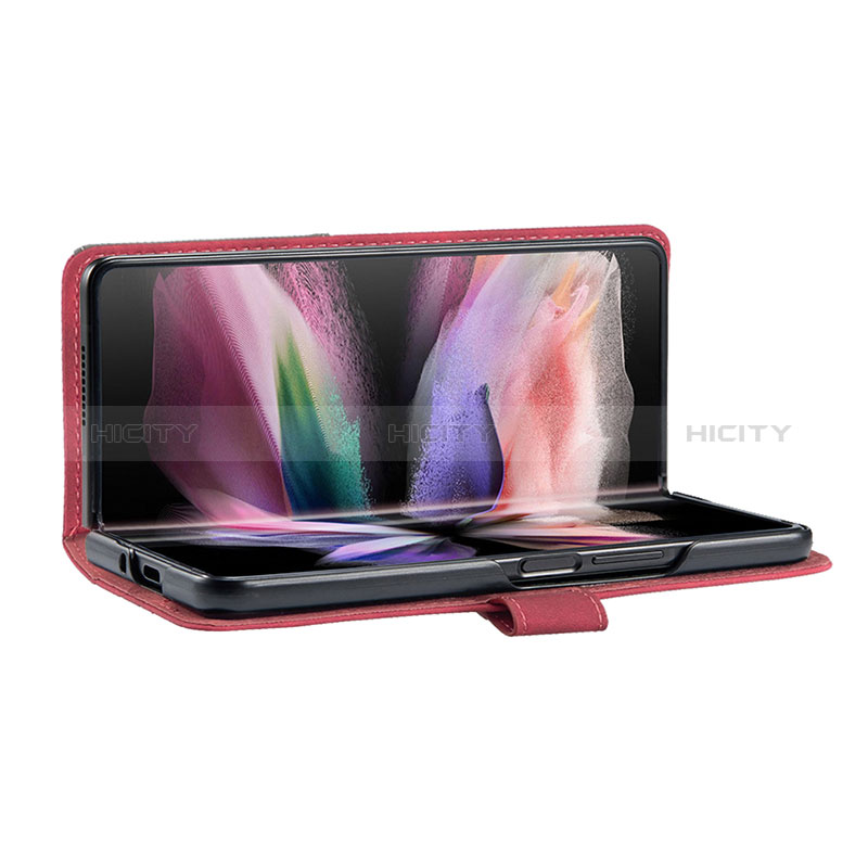 Custodia Portafoglio In Pelle Cover con Supporto B07F per Samsung Galaxy Z Fold3 5G