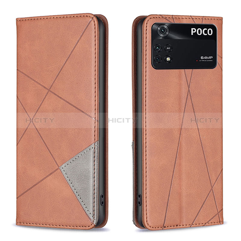 Custodia Portafoglio In Pelle Cover con Supporto B07F per Xiaomi Poco M4 Pro 4G