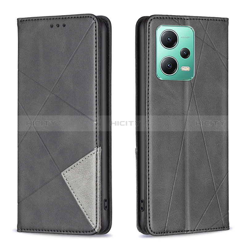 Custodia Portafoglio In Pelle Cover con Supporto B07F per Xiaomi Poco X5 5G Nero