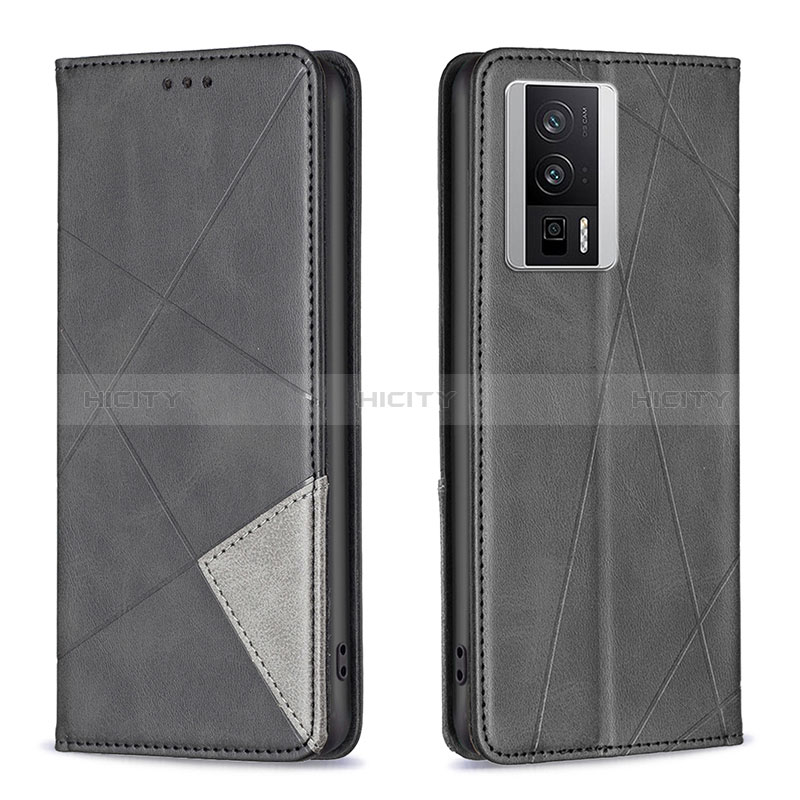 Custodia Portafoglio In Pelle Cover con Supporto B07F per Xiaomi Redmi K60 Pro 5G Nero