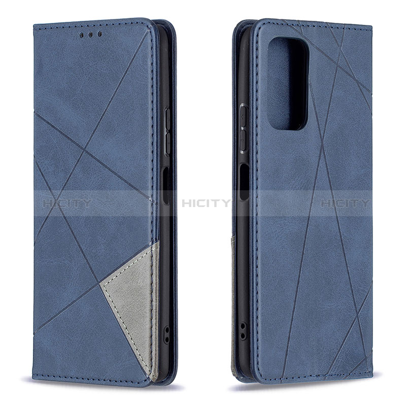 Custodia Portafoglio In Pelle Cover con Supporto B07F per Xiaomi Redmi Note 10 Pro 4G Blu