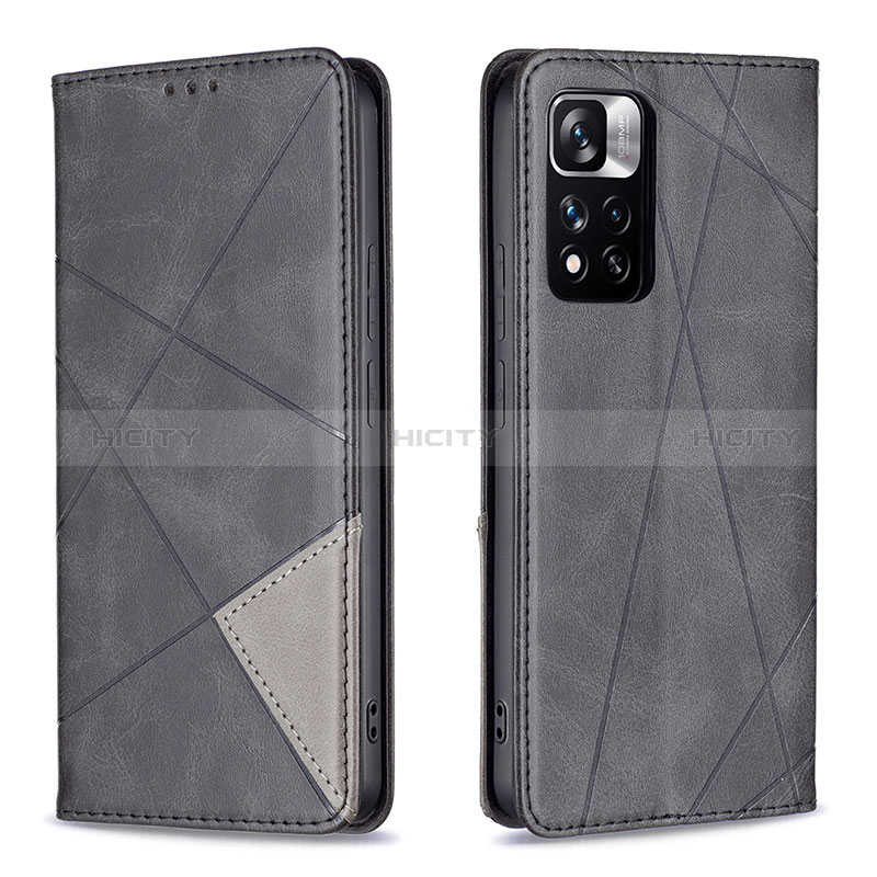 Custodia Portafoglio In Pelle Cover con Supporto B07F per Xiaomi Redmi Note 11 Pro+ Plus 5G Nero